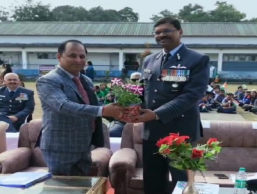 Presenting Chairman flowers