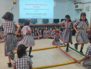 shiksha saptah bamboo dance