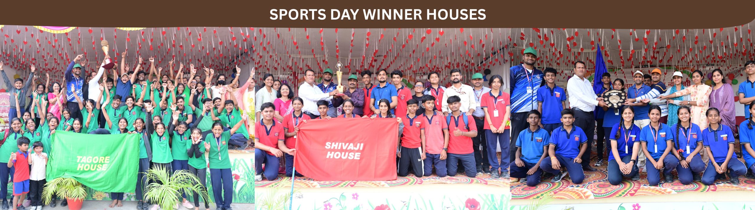 SPORTS DAY WINNER HOUSES NEW