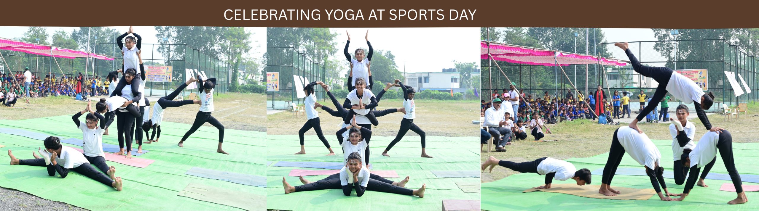 CELEBRATING YOGA AT SPORTS DAY