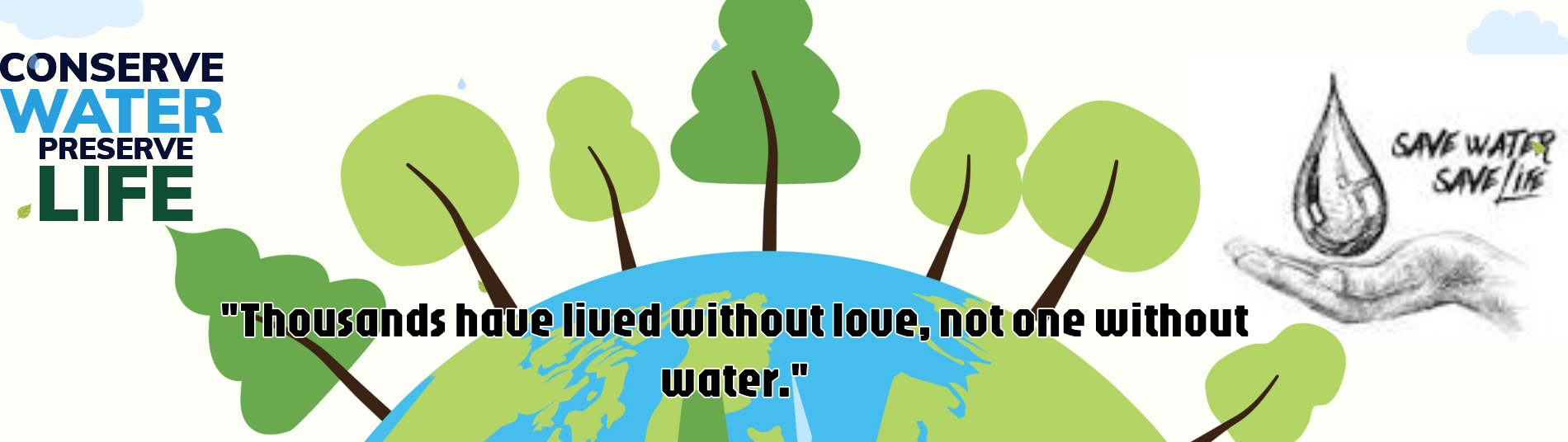 Banner on Water Conservation