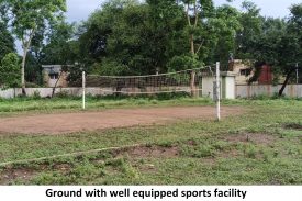 ground with well equipped sports facility