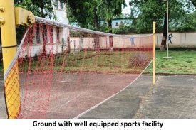 ground with well equipped sports facility