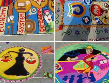 Rangoli making on Vigilance Awareness