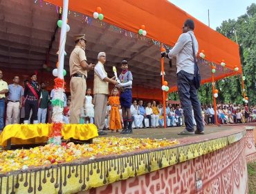 KV NIT ROURKELA GOT AWARDED AT NCC GROUNDS ON 78TH INDEPENDENCE DAY BY HON'BLE DIRECTOR ,NIT ROURKELA