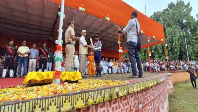 KV NIT ROURKELA GOT AWARDED AT NCC GROUNDS ON 78TH INDEPENDENCE DAY BY HON'BLE DIRECTOR ,NIT ROURKELA