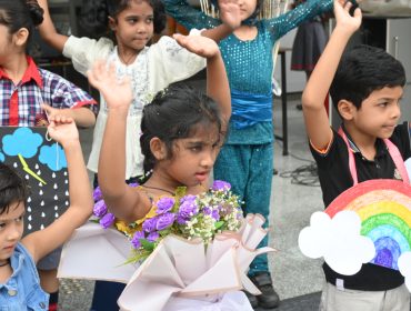 happy faces at monsoon day