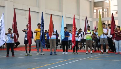 Flags of different schools