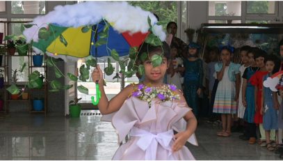 Monsoon Day themed fancy dress parade