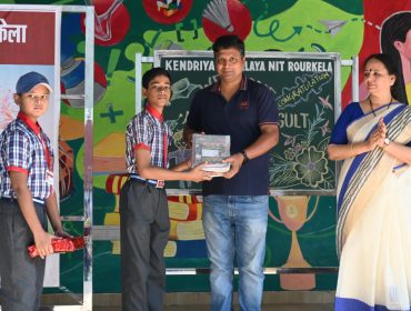 Satyajit donating Books