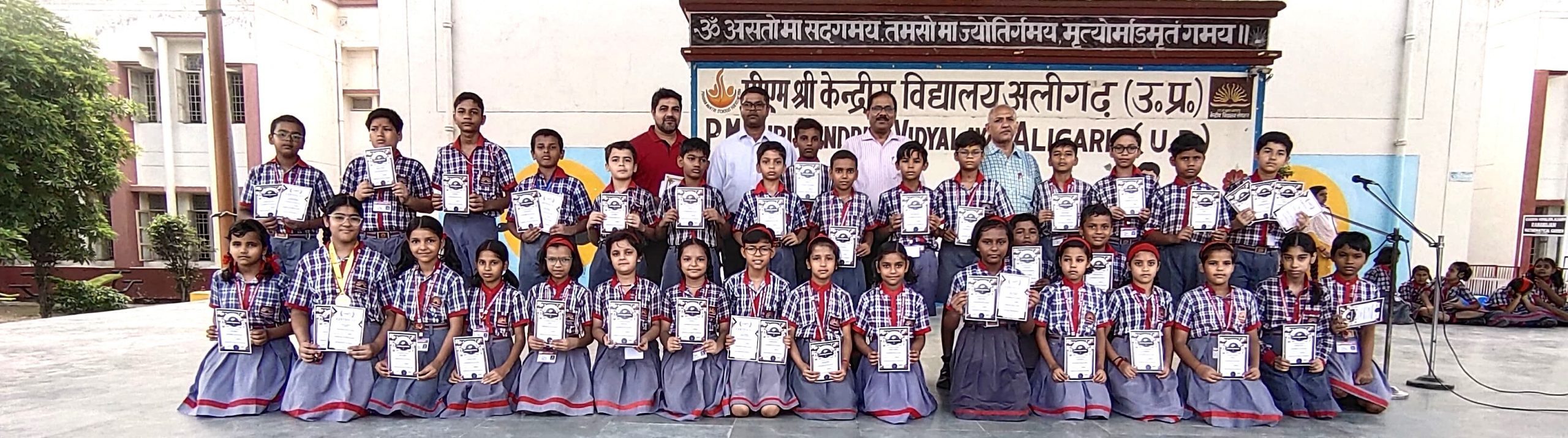 Students received Certificates and Medals of Olympiad (Cyber, Science, Math)