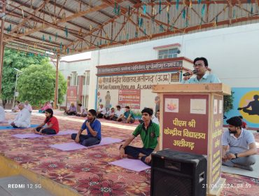Organized International Yoga Day at PM SHRI Kendriya Vidyalaya Aligarh
