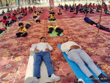 Organized International Yoga Day at PM SHRI Kendriya Vidyalaya Aligarh