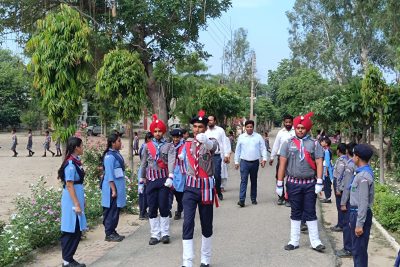 MARCH PAST BY SCOUTS