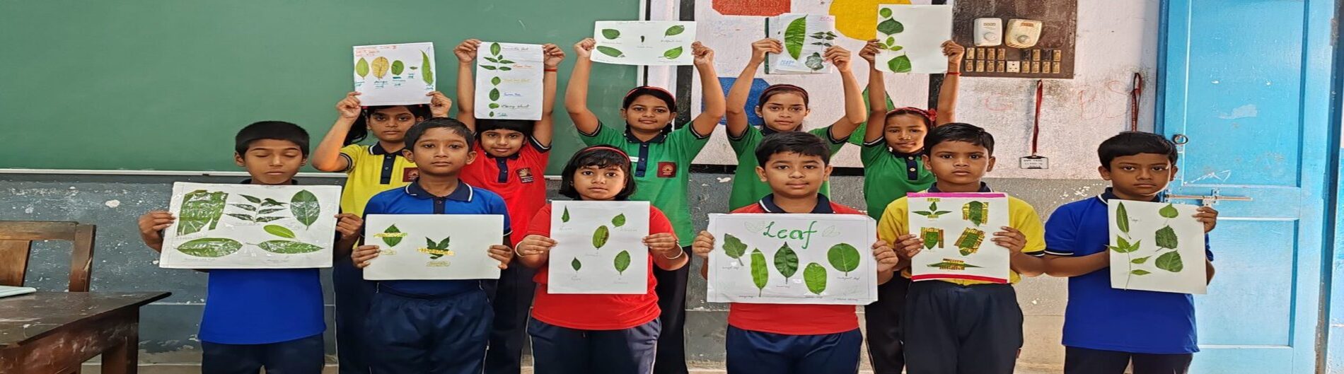 Leaf Painting in Primary class