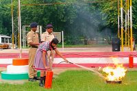 Fire safety mock Drill