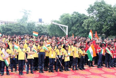 School Students in Independence Day Celebration