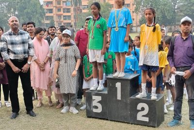 Under 13 kho Kho Girls First Position