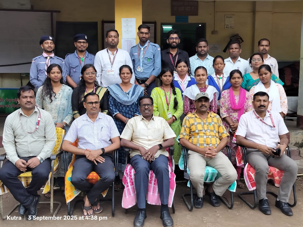 Teachers of KV Kutra with the Annual Inspection team 2025