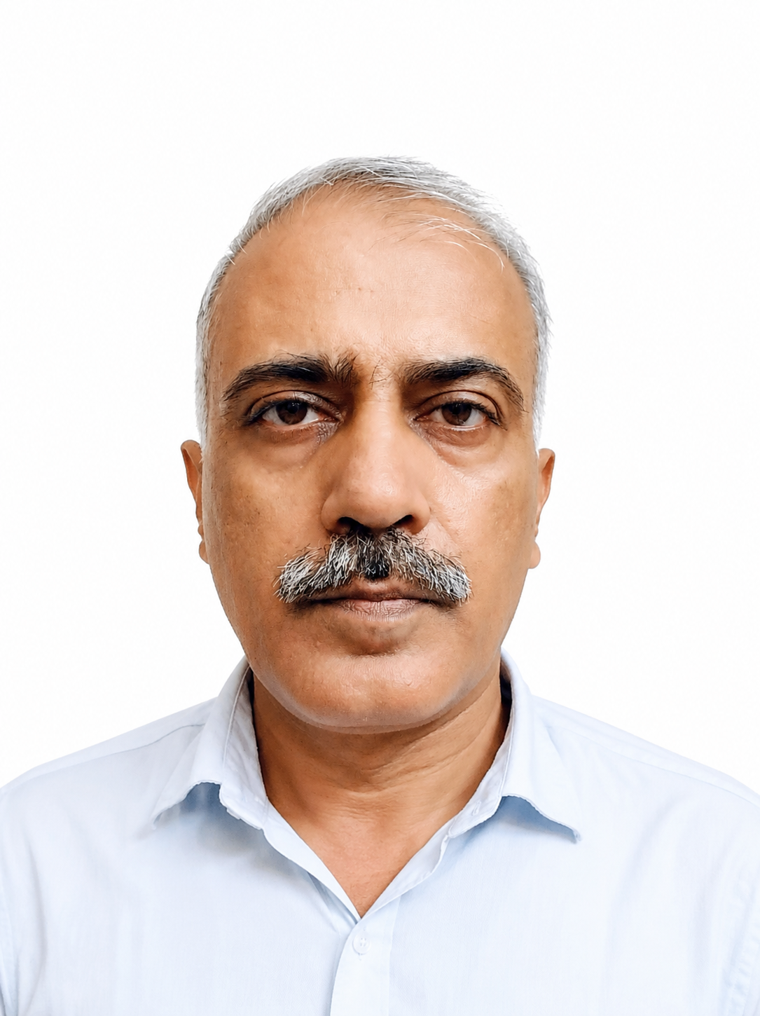 Formal Moustached ID Portrait