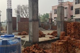 vocational lab construction work showing status