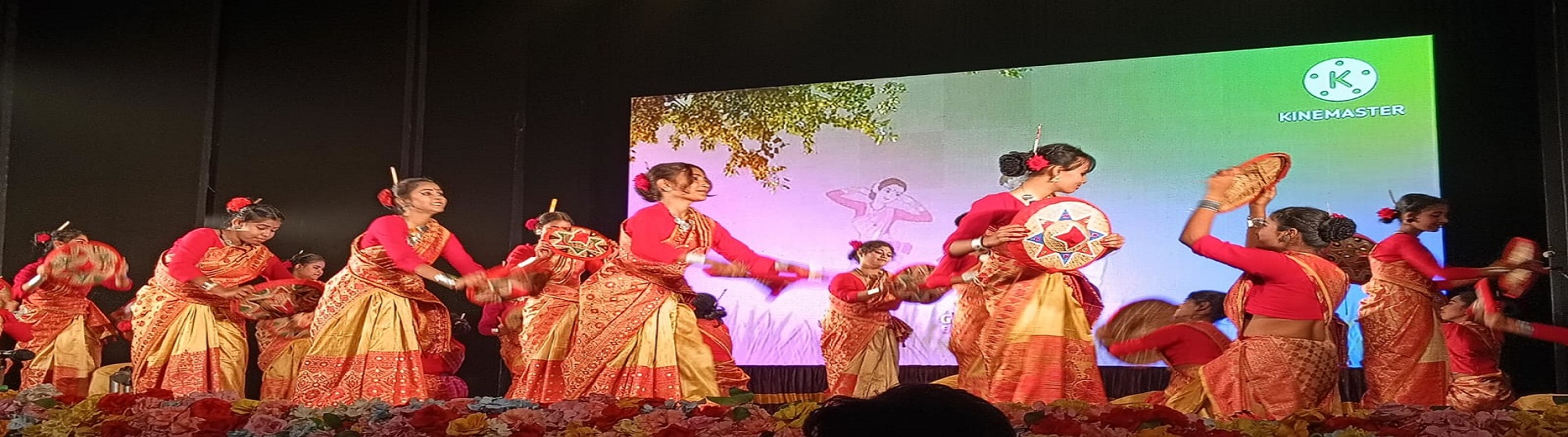 BIHU DANCE BY STUDENTS ON ANNUAL DAY