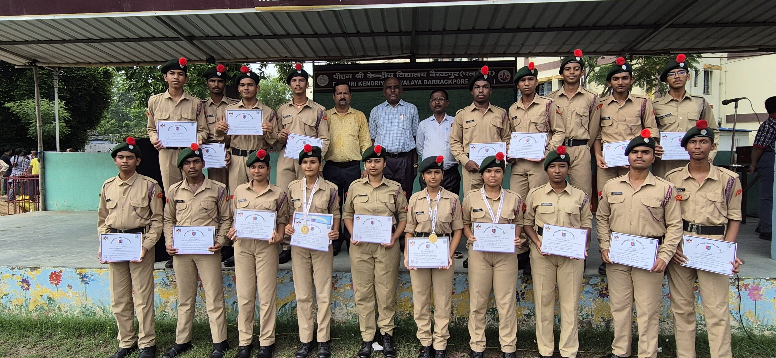 NCC CAMP CERTIFICATE DISTRIBUTION