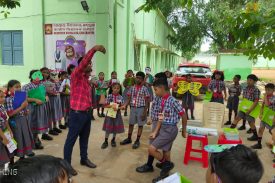 students playing game