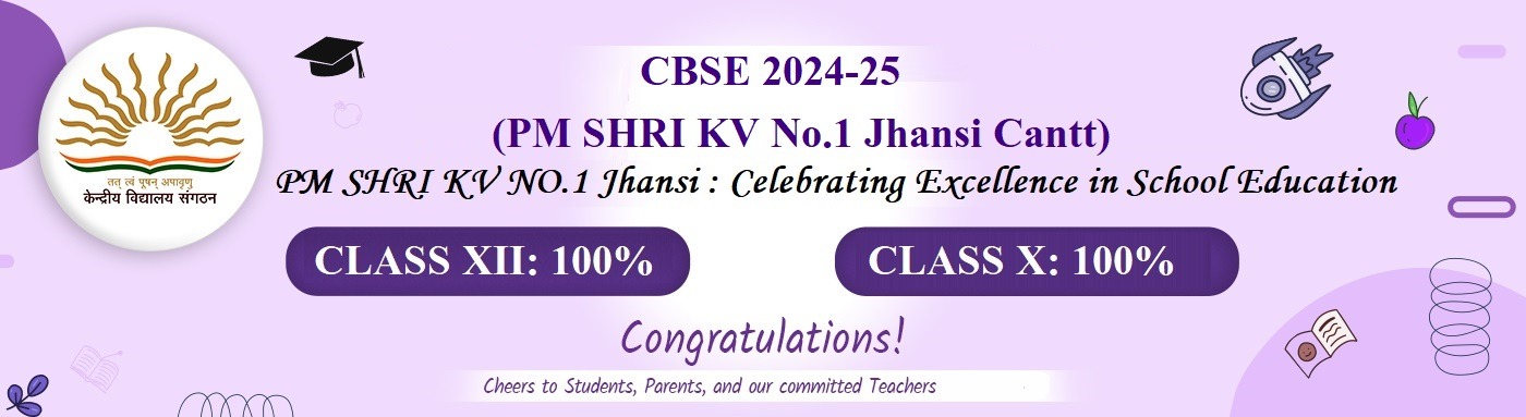PM SHRI KV No 1 Jhansi Cantt CBSE Result