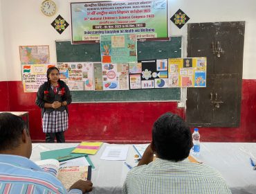 student demonstrating NCSC project