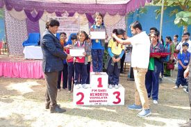 Prize distribution on Sports Day