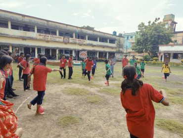 Single leg Ballon burst game