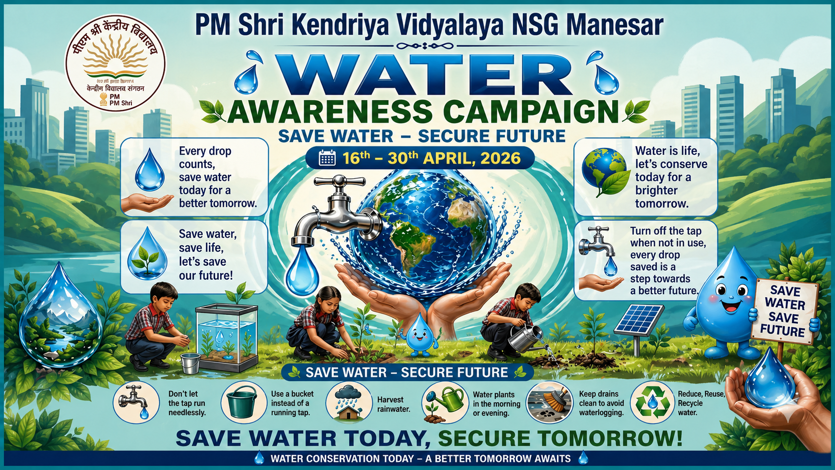 save water