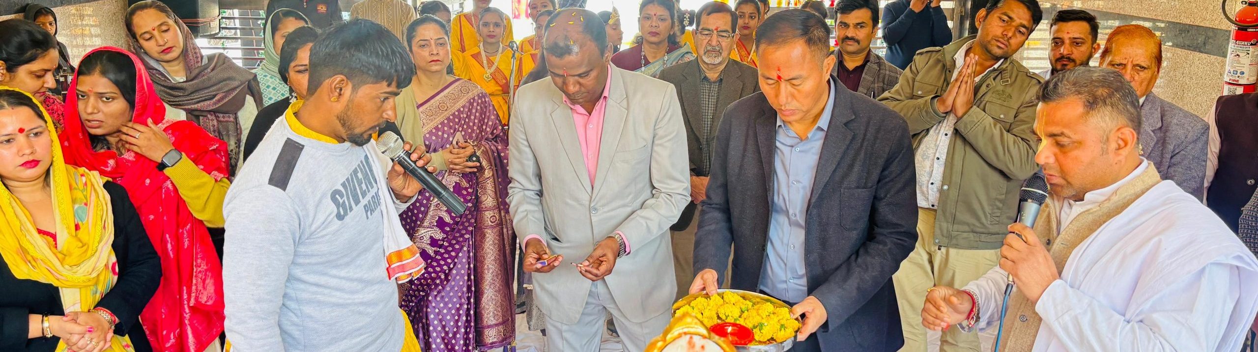 सरस्वती माँ मूर्ति स्थापना