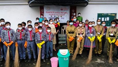 विद्यालय में स्वच्छता ही सेवा