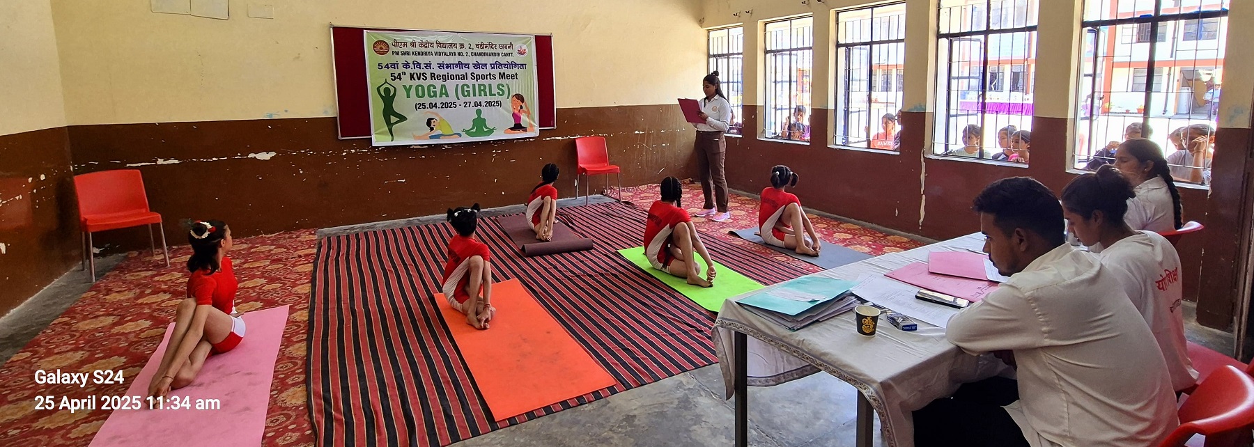 Regional Sports Meet 1 yoga banner