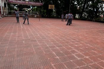 Badminton and Basket ball Court
