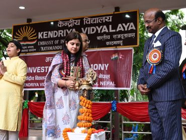 Lighting of Lamp by the Guest of Honor