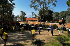 Volley Ball Competition During Annual Sports Day