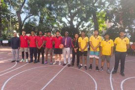 Basket Ball Competition During Sports Day