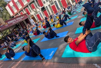 Yoga Training to Students