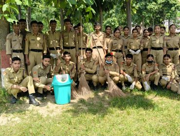 NCC Cadets done cleaning job on 2nd October