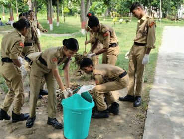 NCC Cadets done cleaning job on 2nd October