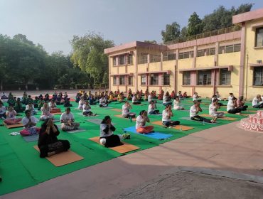 yoda day celebraion-doing yoga