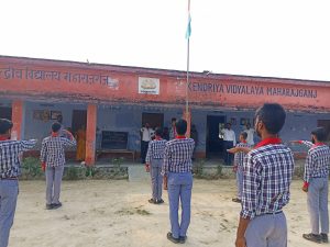 Morning Assembly in the Vidyalaya