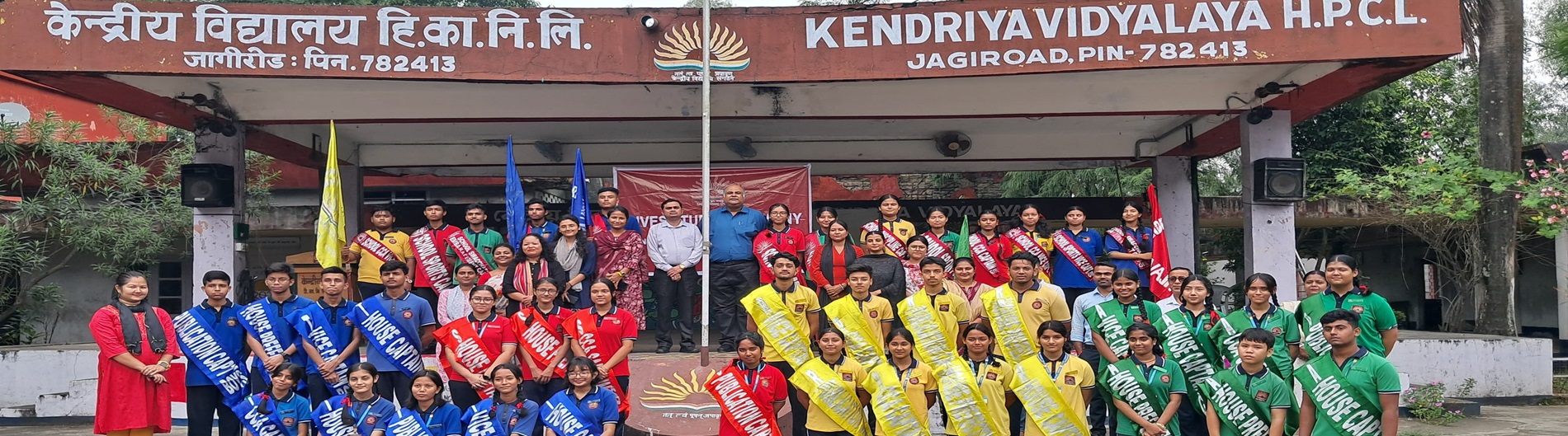 Student Council and House Captain with Staff Members