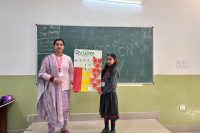 Students making model on multiplication