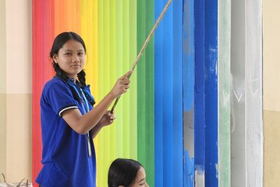 Decoration of vidyalaya