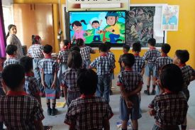 Funday activity by Class Four students