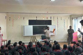 Students listening to the Counsellor